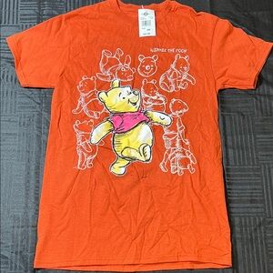 Winnie the Pooh Orange T-Shirt- Adult Small - NWT
